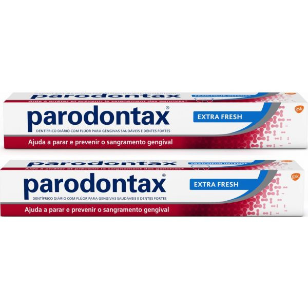 Parodontax Extra Fresh Duo Pasta dentífrica 2 x 75 ml Menta e Eucalipto com Preço especial