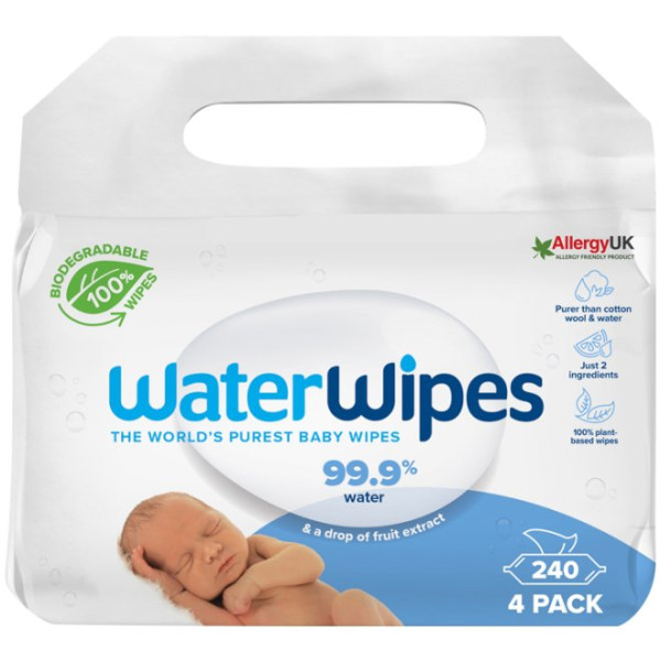 Waterwipes Toalhit Biodeg Bebe 60X4,  