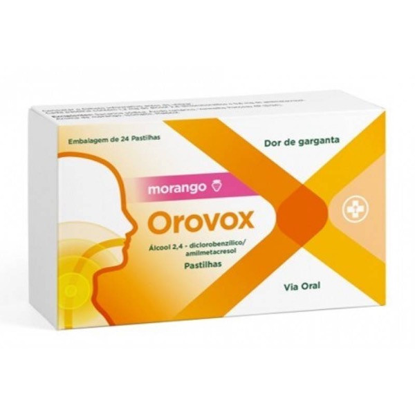 Orovox Morango, 1,2/0,6 mg x 24 pst