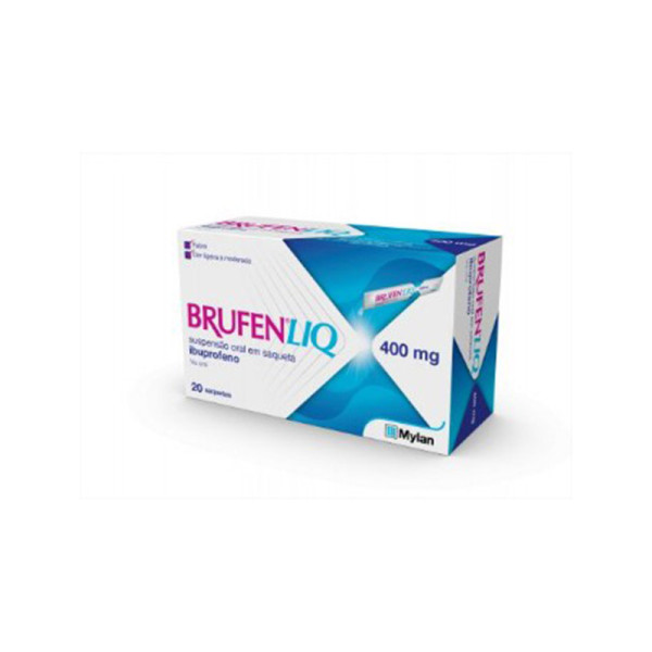 Brufen Liq , 400 mg/10 ml 20 Saqueta 10 ml Susp oral