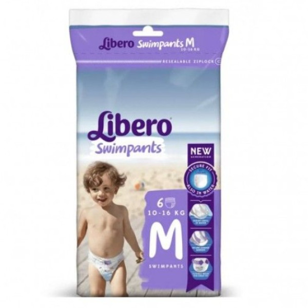 LIBERO Swimpants M Fraldas | 10-16kg | 6 Unid.