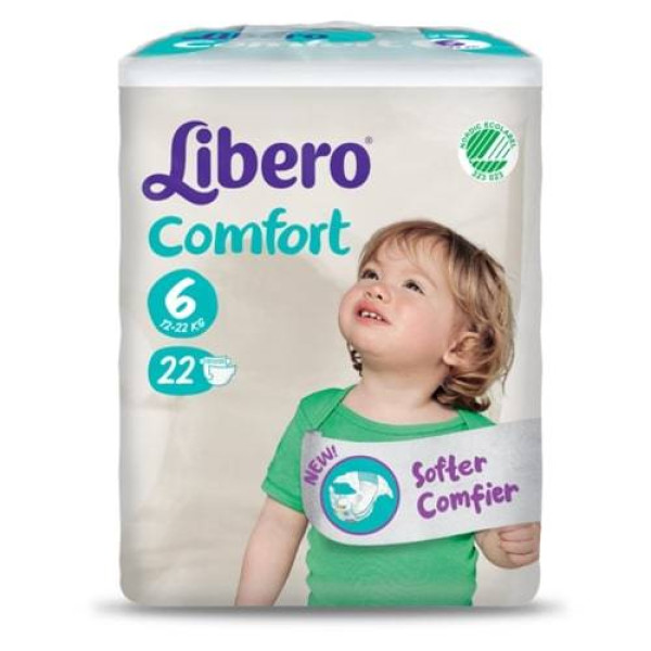 LIBERO Comfort 6 <mark>F</mark>raldas | 13-20kg | 22 Unid.