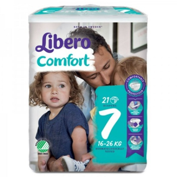 LIBERO Comfort 7 Fraldas | 16-26kg | 21 Unid.