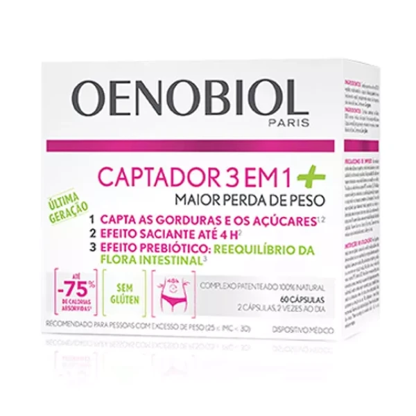 Oenobiol Captador 3em1+ Caps X60