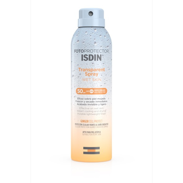 <mark>F</mark>otoprotector ISDIN Transparent Spray Wet Skin SPF 50 | 250ml