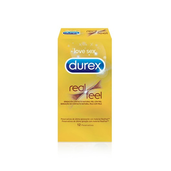Durex Real <mark>F</mark>eel Preservativo  X12