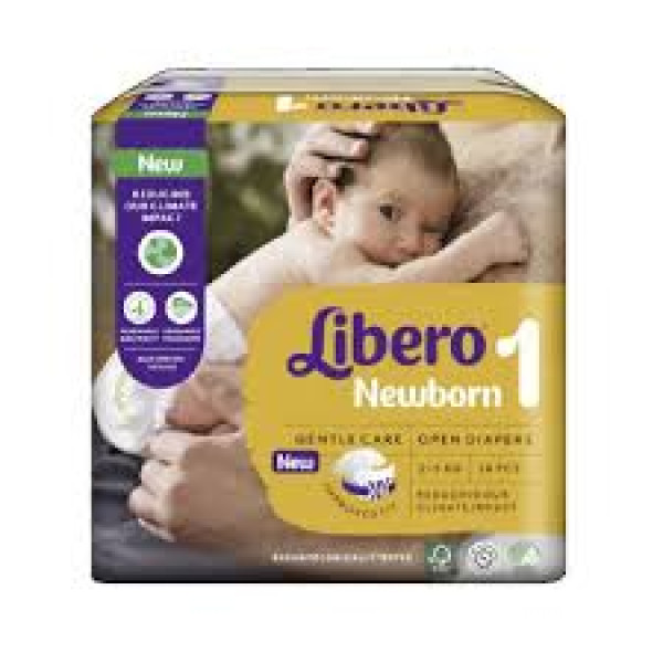 LIBERO Newborn 1 Fraldas | 2-5kg | 24 Unid.
