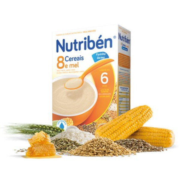 Nutriben Farinhas 8 Cereais Mel La 2 X 300g