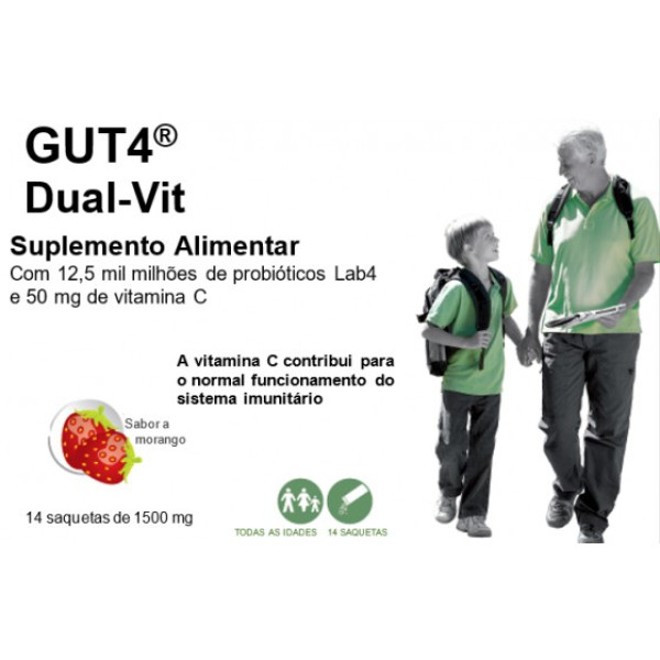 Gut4 Dual-Vit Saq Po Morang X14 pó sol oral saq