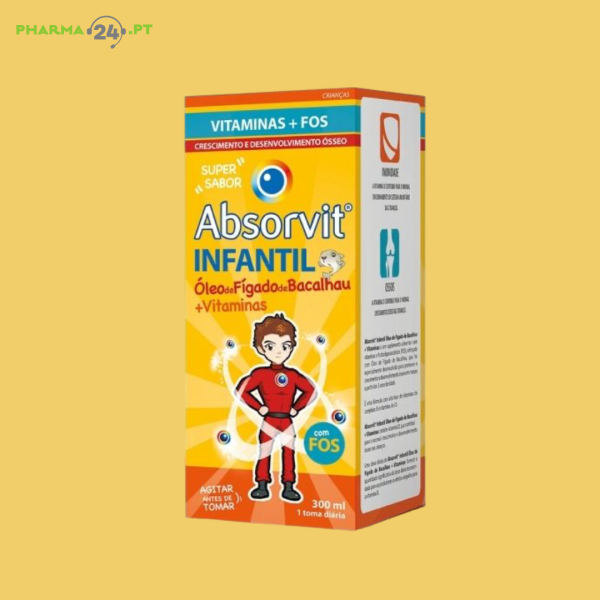 ABSORVIT Infantil Óleo de Fígado de Bacalhau + Vitaminas | 300ml