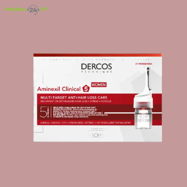 VICHY Dercos Aminexil Clinical 5 - Mulher 21 ampolas